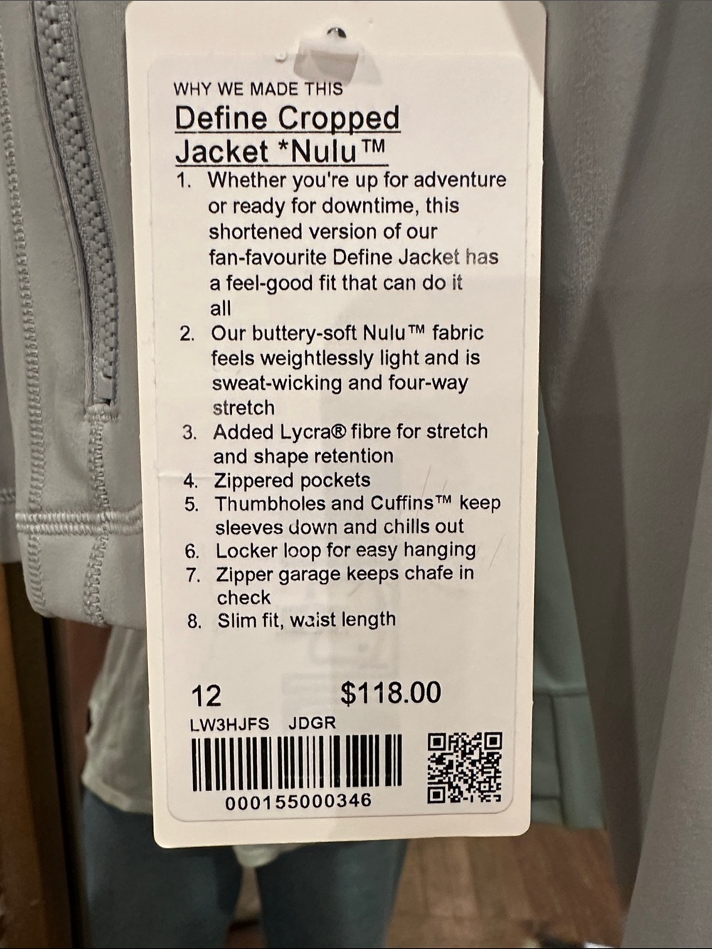 lululemon athletica Light green NULU Jacket - Picture 7 of 7